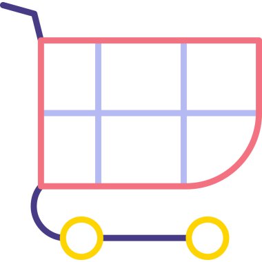 Alışveriş arabasının vektör çizimi