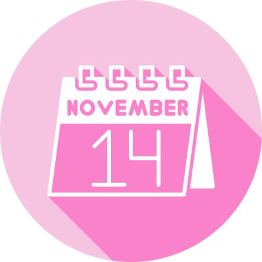 Kasım 'ın 13' ünde bir ayın tarihi, takvim simgesi beyaz arkaplanda