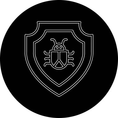 Web simgesi, vektör çizim kalkan