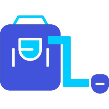 Çanta. Web simgesi basit illüstrasyon