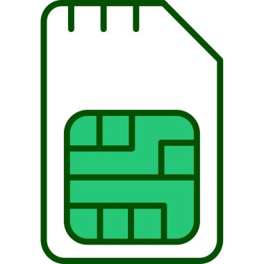 Kart simgesi. Moda düz stil tasarımı