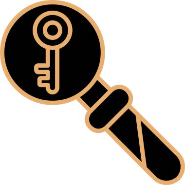 Anahtar simgesi vektör illüstrasyonu