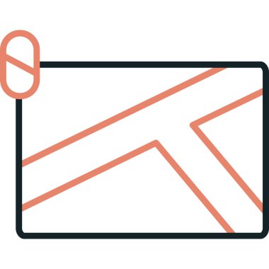 e-posta simgesi ana hat biçiminde