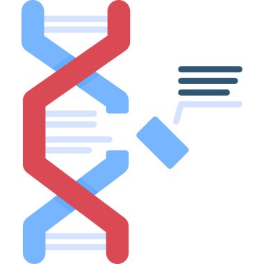 DNA simgesi. DNA 'nın vektör çizimi