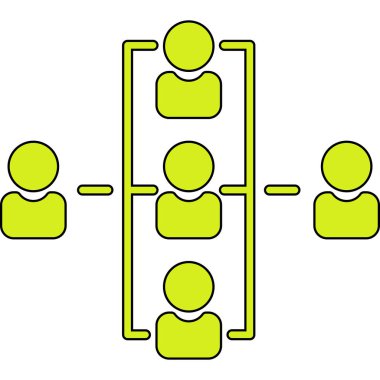 iş dünyası takım çalışması simgesi, modern tasarım illüstrasyonu