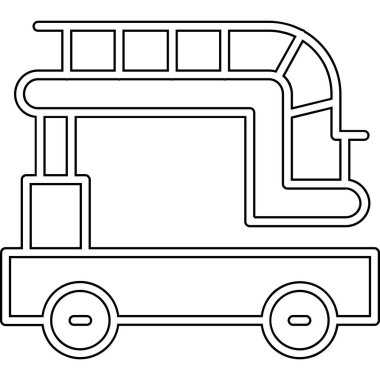 Kargo kamyonu simgesi, basit stil