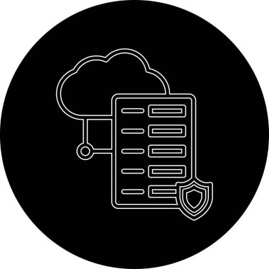 vektör Bulut simgesi illüstrasyonu