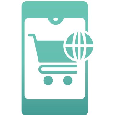 alışveriş sepeti simge vektör