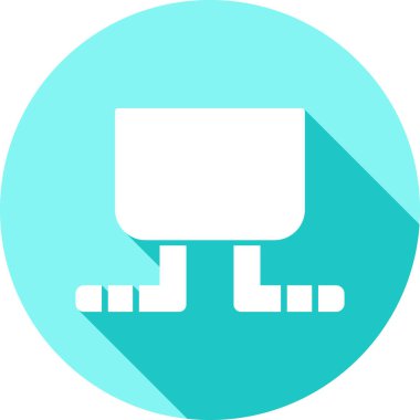 Bilgisayar. Web simgesi basit illüstrasyon