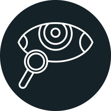 Göz simgesi vektör illüstrasyonu