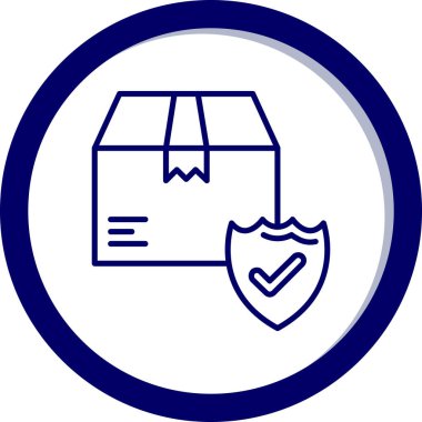 Modern kalkan simgesinin vektör çizimi