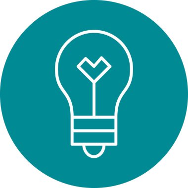 ampul simgesi vektör illüstrasyonu