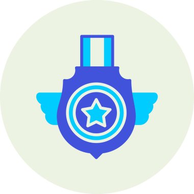 Bir yıldız simgesinin vektör illüstrasyonu