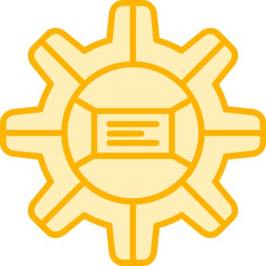 Güneş. Web simgesi basit illüstrasyon