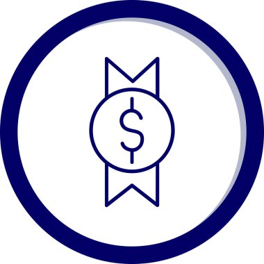 Bozuk para. Web simgesi basit illüstrasyon