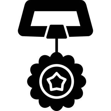 Bir lamba simgesinin vektör illüstrasyonu