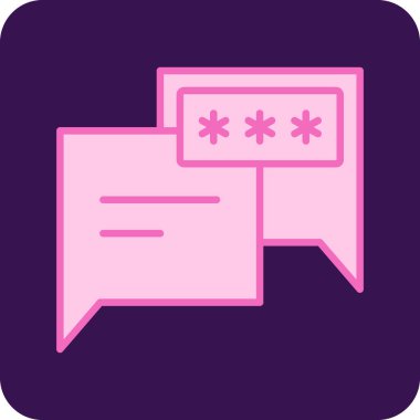 Konuş. Web simgesi basit illüstrasyon