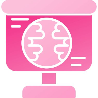 Pembe ekranlı bilgisayar monitörü