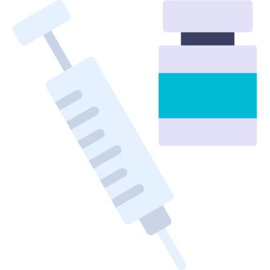 Aşı. Web simgesi basit illüstrasyon