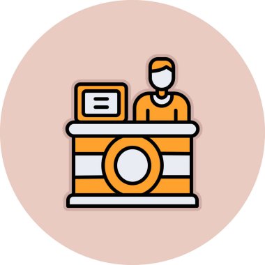 Dizüstü bilgisayarı olan bir adamın vektör çizimi