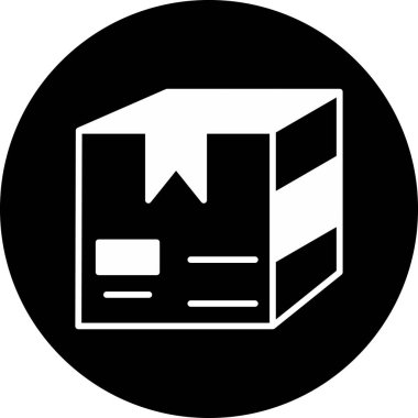 kutu simgesi vektör illüstrasyonu