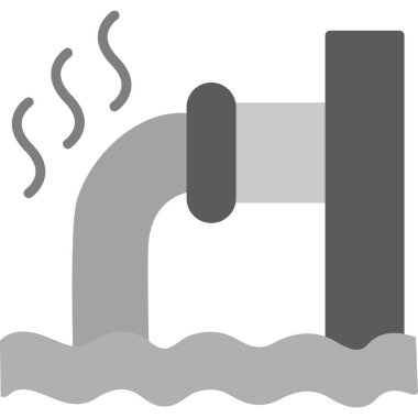 Boru. Web simgesi vektör illüstrasyonu