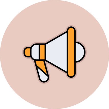 Megafonla megafon simgesi