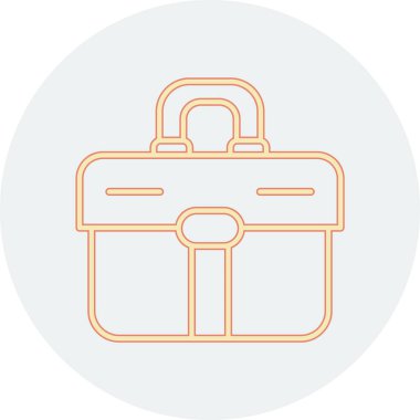 Evrak çantası. Web simgesi vektör illüstrasyonu