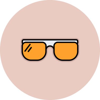 Güneş gözlüğü. Web simgesi basit illüstrasyon