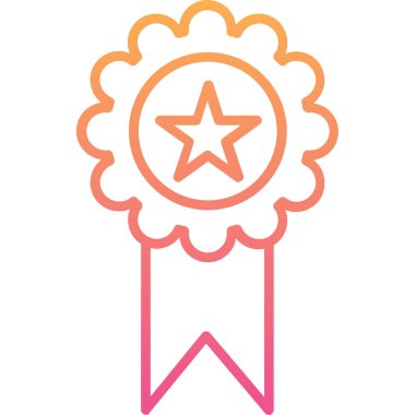 Rozet. Web simgesi basit illüstrasyon