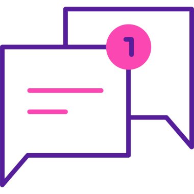 Konuş. Web simgesi basit illüstrasyon