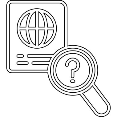 Arama simgesi, vektör illüstrasyonu