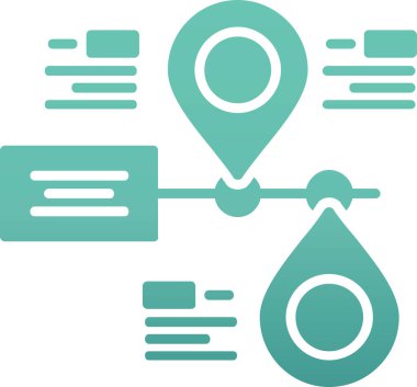 konum pin konumu simgesi - taslak biçimi