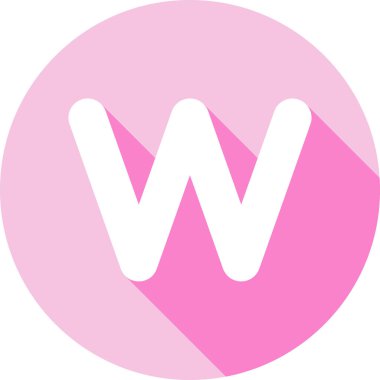 w harfi logo vektör tasarım şablonu - w