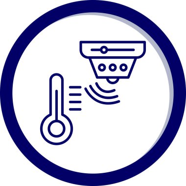 Termometre. Web simgesi basit tasarım