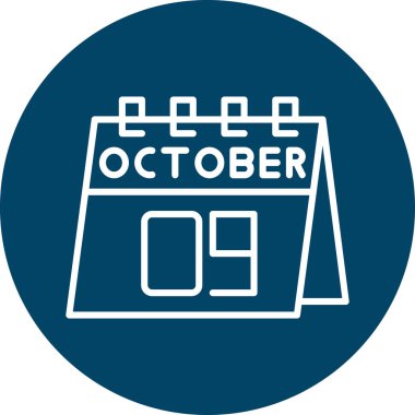 Takvim simgesinin vektör illüstrasyonu