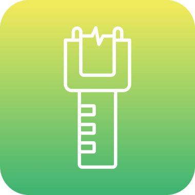 Benzersiz elektrik dolgu vektör simgesi