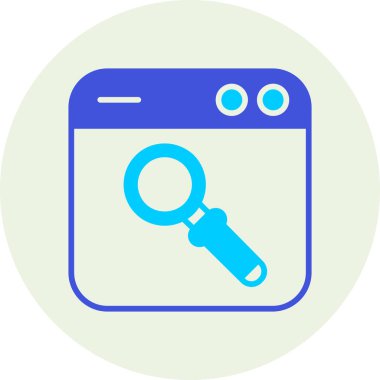 arama web simgesi vektör illüstrasyonu