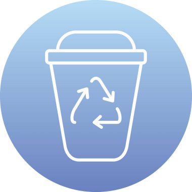 Geri dönüşüm simgesi vektör resimlemesi