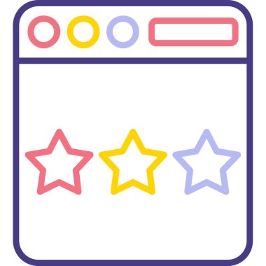 Web simgesi vektör illüstrasyonu