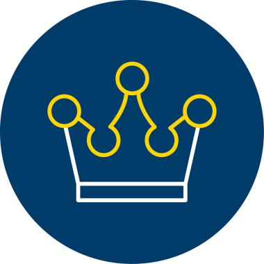 taç simgesi vektör illüstrasyonu