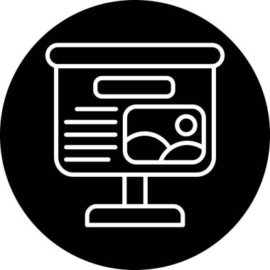 Kişisel bilgilerin vektör simgesi, dijital tablet