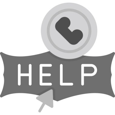 trend biçimi izole edilmiş arkaplanda yardım simgesi