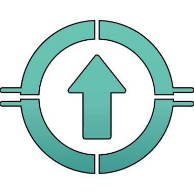 ok simgesi vektör illüstrasyonu