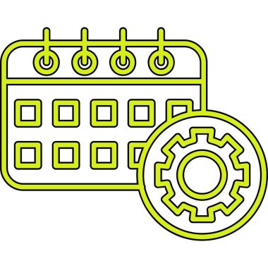 Takvim simgesi, vektör çizimi