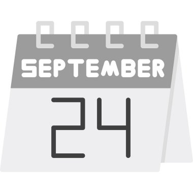 Eylül 2 - takvim simgesi - takvim tasarım şablonu