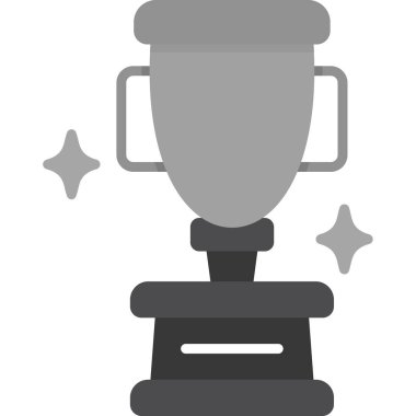 ödül kupa simgesi doldurulmuş tasarım tarzında