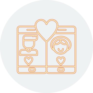 Modern simgenin vektör illüstrasyonu