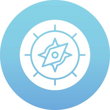 pusula simgesini modayla izole edilmiş arkaplanda göster