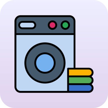 Web kamerası renk ikonu vektör illüstrasyonu